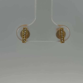 Diamond bar Earrings