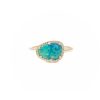 Opal and diamond ring