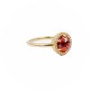Garnet ring with diamond halo ring - Image 2