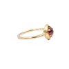 Garnet ring with diamond halo ring - Image 3