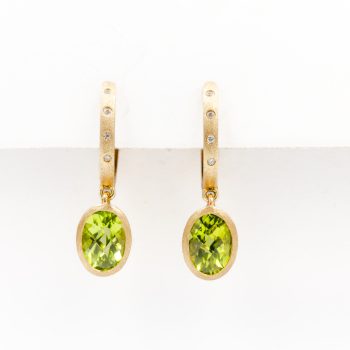 Peridot drop earrings