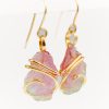 Maine watermelon tourmaline slice earrings - Image 2