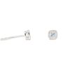 Aquamarine and diamond stud earrings - Image 2