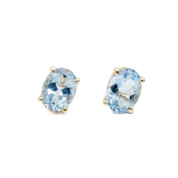 Aquamarine stud earrings
