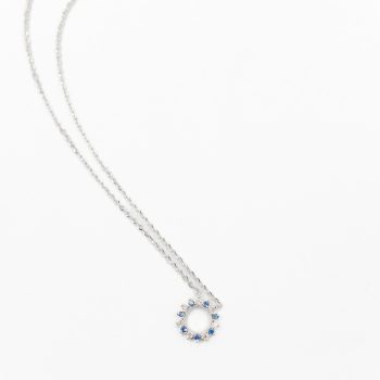 Sapphires and Diamond Necklace