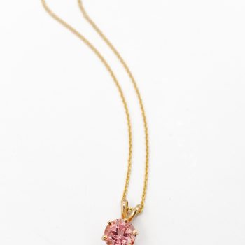 Pink Maine tourmaline pendant