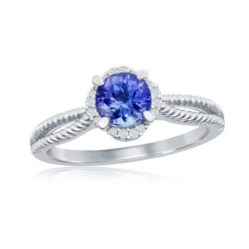 Tanzanite and diamond ring
