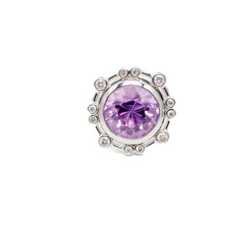 Maine mined amethyst "spinner" ring
