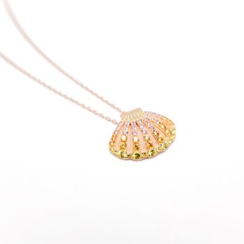 Sapphire "Shell" pendant