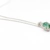 Blue Maine tourmaline and diamond pendant - Image 2