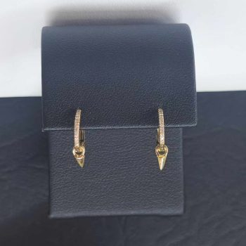 Contemporary huggie earrings