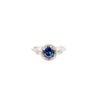 Sapphire and diamond ring
