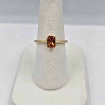 Spessartite garnet ring