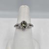 Zoisite and diamond ring
