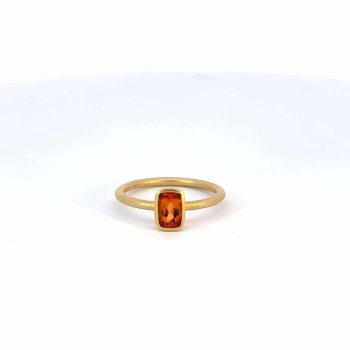 Spessartite garnet ring