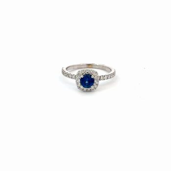 Sapphire and diamond ring