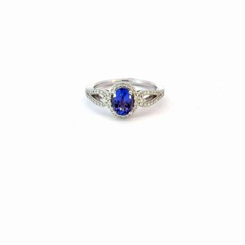 Tanzanite and diamond ring
