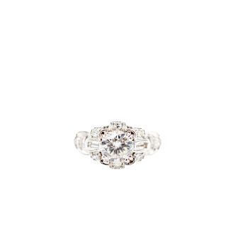 Vintage inspired diamond ring
