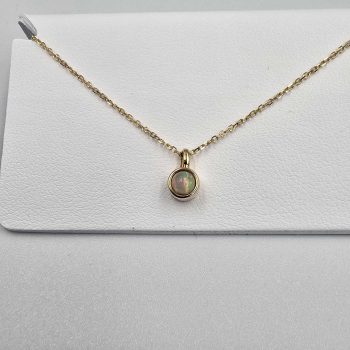 October birthstone necklace