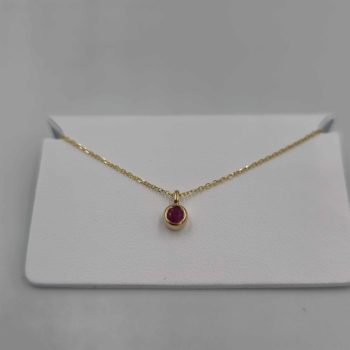 July birthstone necklace