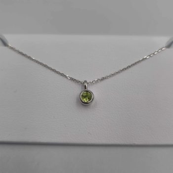 August birthstone necklace