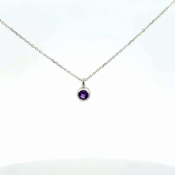 February Birthstone Necklace