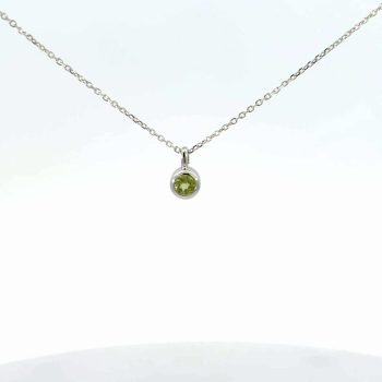 August Birthstone Necklace