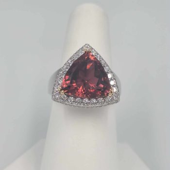 5.28 Ct Pink Maine Tourmaline Ring