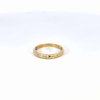 Flush Set Diamond Band