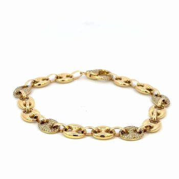 Diamond Accented Mariner Bracelet