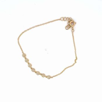 Floral Diamond Cluster Bracelet