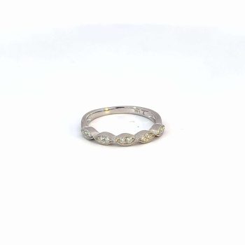 White gold diamond band