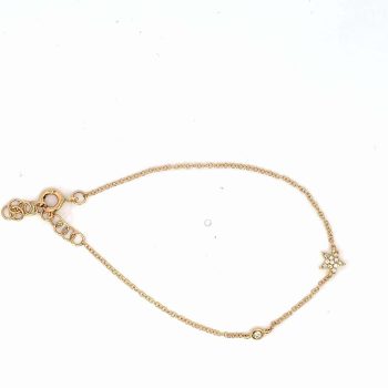Star and Bezel Set Diamond Bracelet