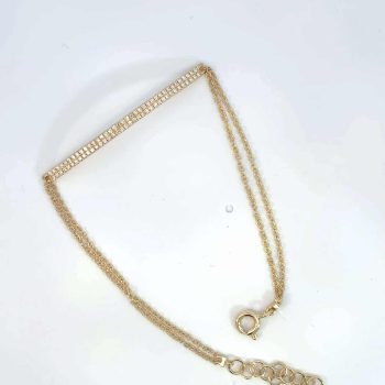 Double Diamond Bar Bracelet