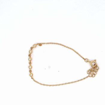 Bezel Set Diamond Bracelet
