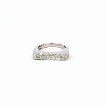 Square Edge Diamond Band