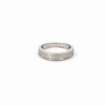 White gold and diamond band