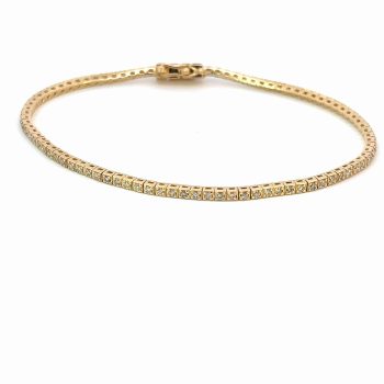 Yellow Gold Diamond Tennis Bracelet