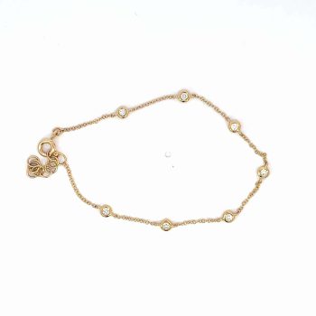 Bezel Set Diamond Bracelet