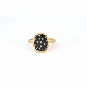 Checkerboard Diamond Ring