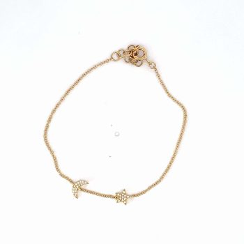 Star and Moon Diamond Bracelet
