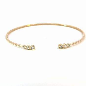 Yellow Gold Diamond Cuff