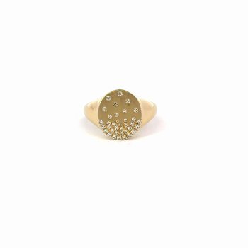 Diamond signet ring