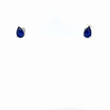 Pear Sapphire Stud Earrings