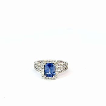 Sapphire and Diamond Ring