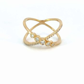 Diamond "X" Ring