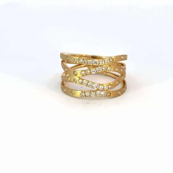 Criss Cross Diamond Ring