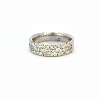 Triple Row Diamond Band
