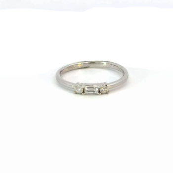Minimalist Three-Stone Ring