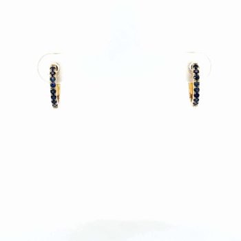 Sapphire Huggie Earrings